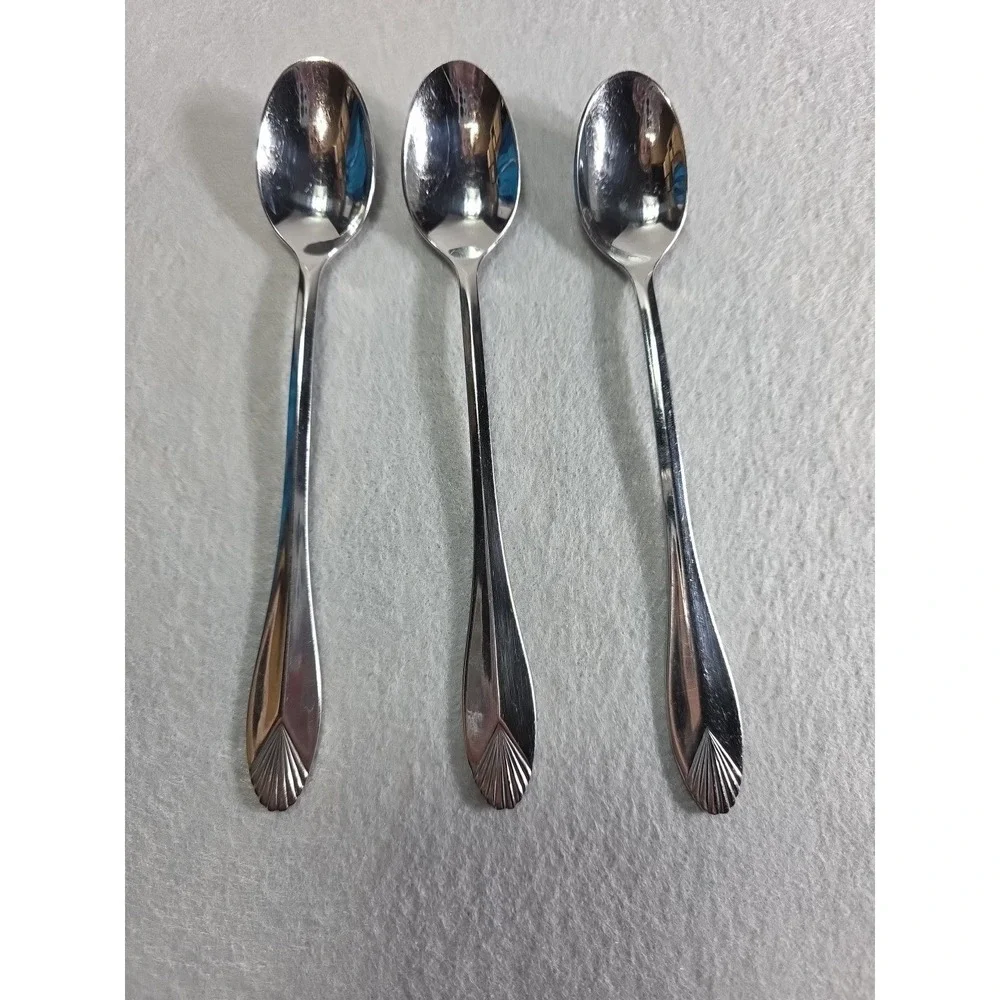 3 Heritage Mint Stainless Iced Tea Spoons